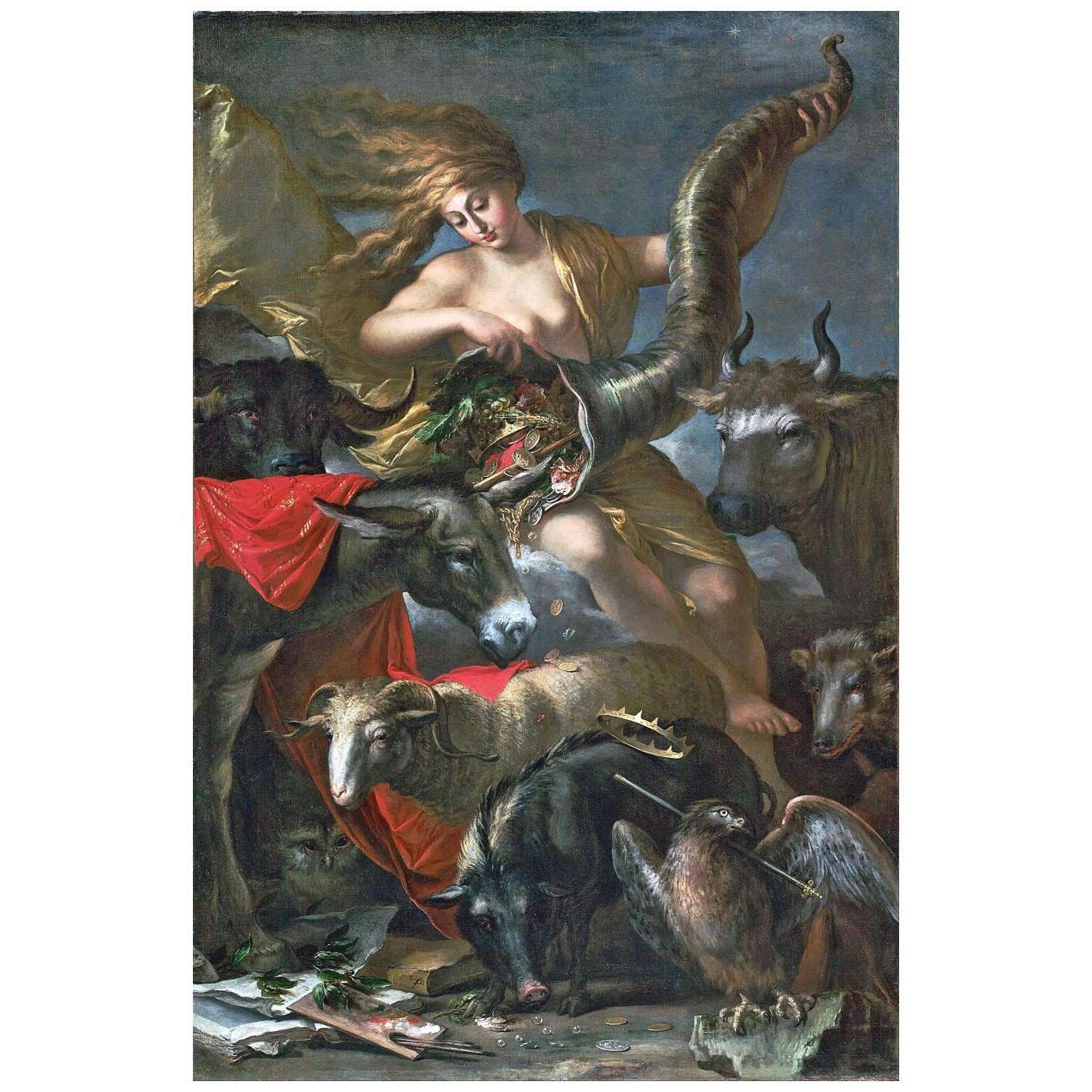  Salvator Rosa. Allegoria della Fortuna. 1659. Getty Center Los Angeles