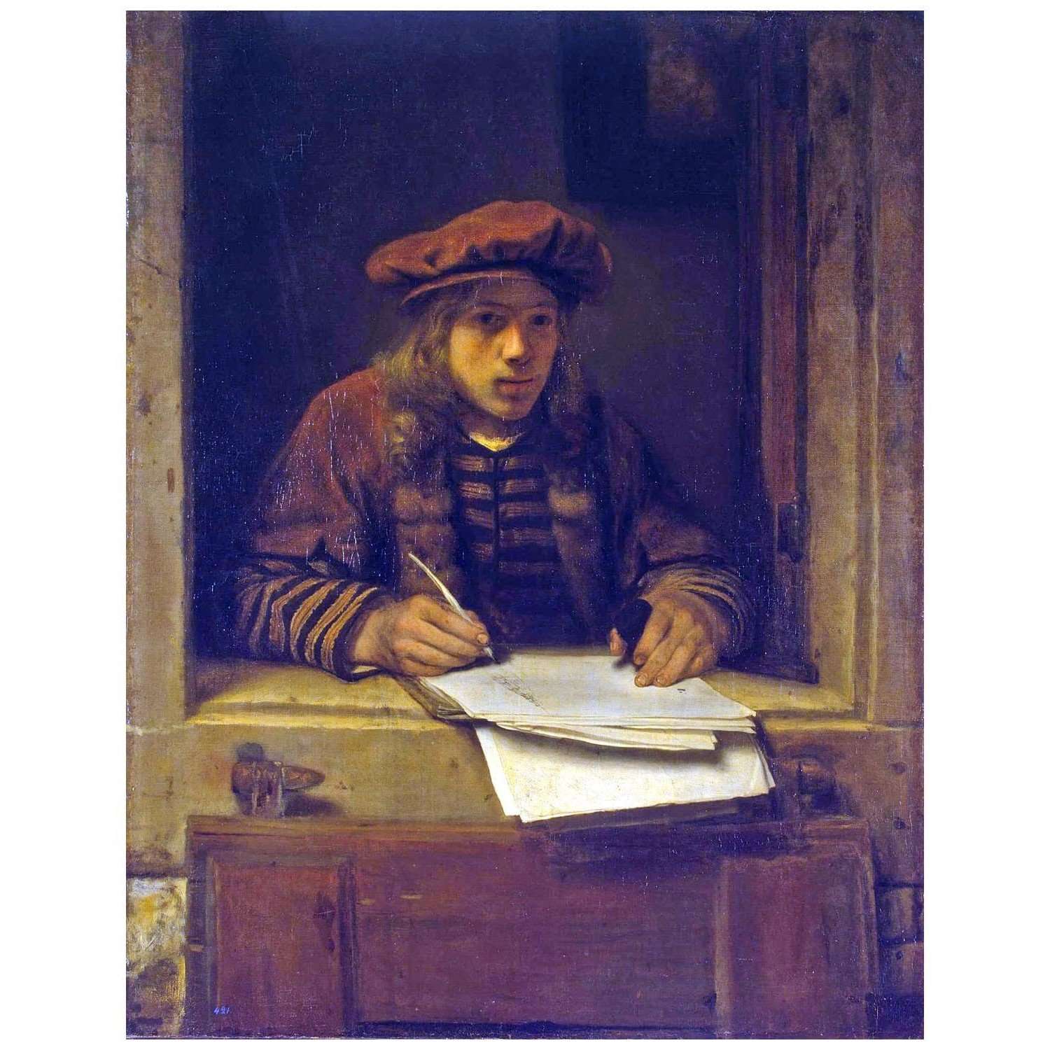   Samuel van Hoogstraten. Self-Portrait. 1647. Hermitage