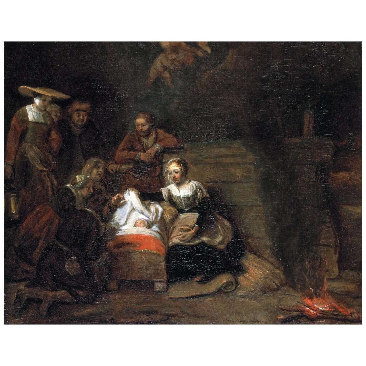   Samuel van Hoogstraten. Adoration of the Shepherds. 1647. Dordrecht Museum