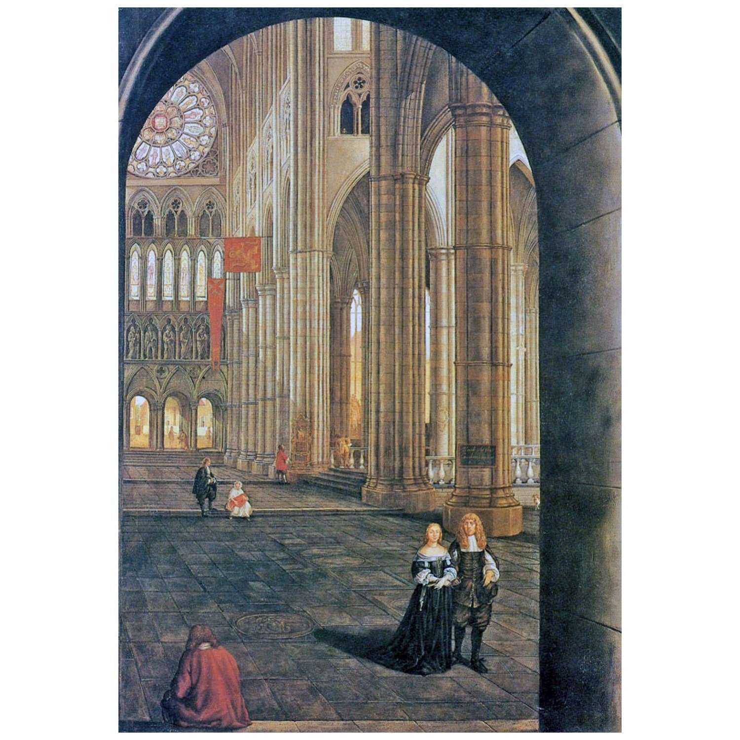   Samuel van Hoogstraten. View in the Westminster Abbey. 1662. Dordrecht Museum