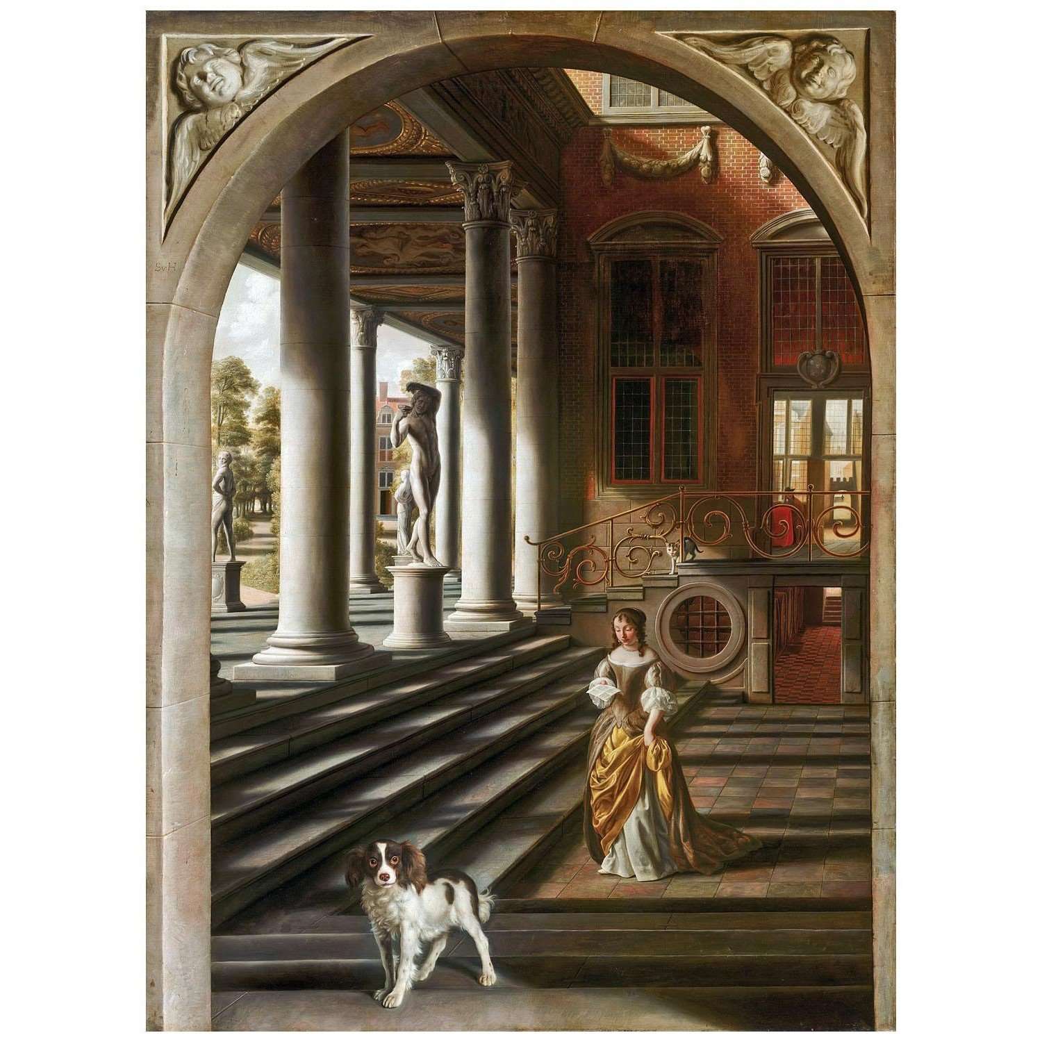   Samuel van Hoogstraten. Woman Reading a Letter. 1670. Mauritshuis Den Haag