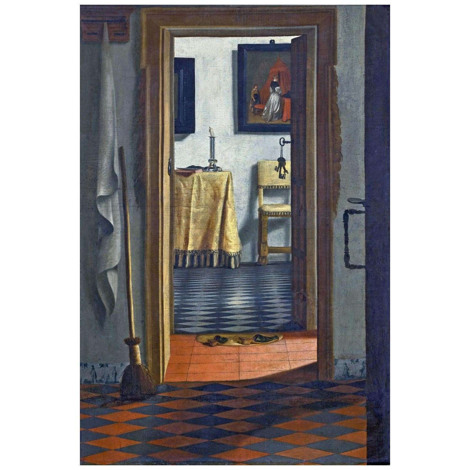   Samuel van Hoogstraten. View of a Corridor. 1670. Louvre