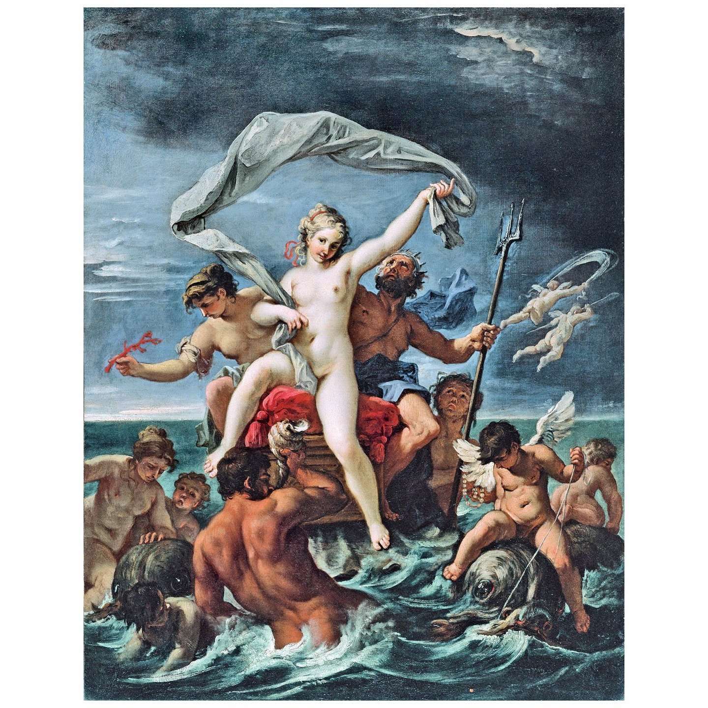  Sebastiano Ricci. Nettuno e Anfitrite. 1691. Museo Thyssen-Bornemisza Madrid