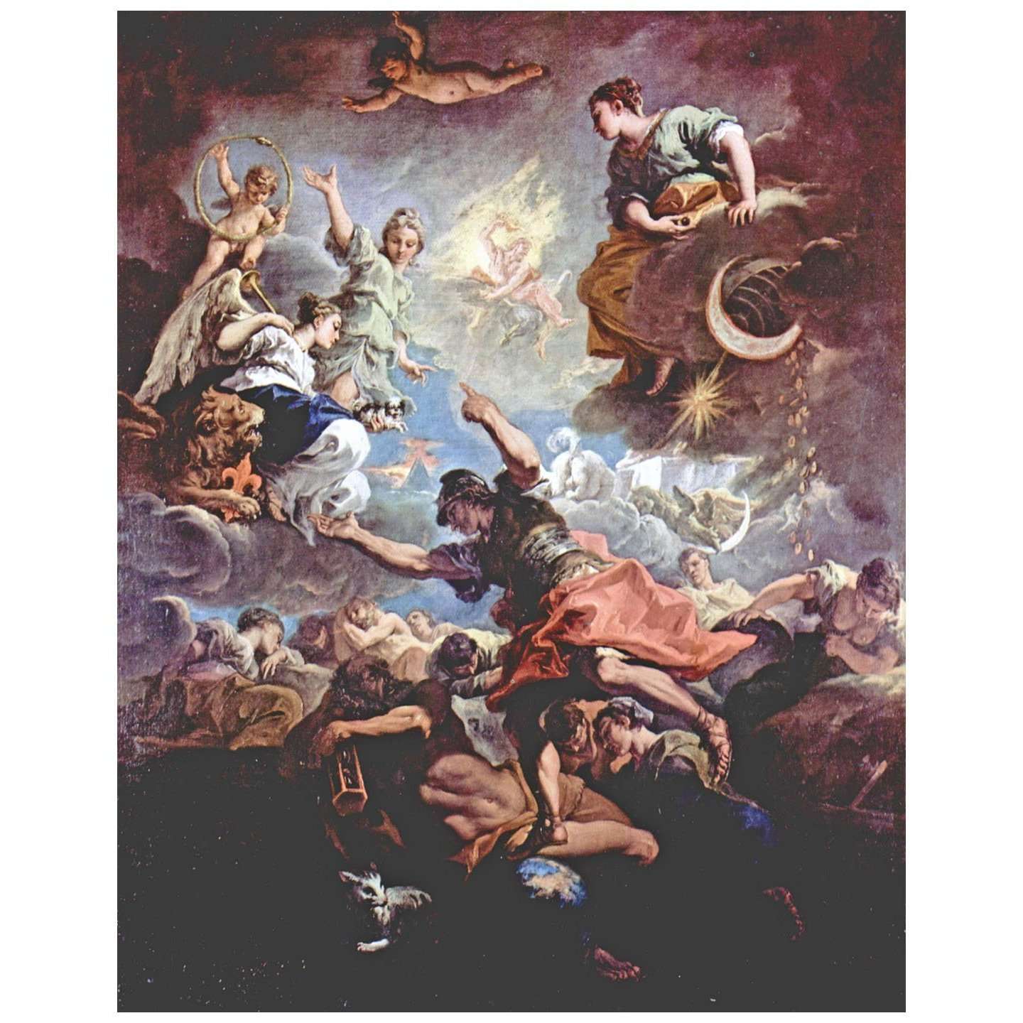  Sebastiano Ricci. Allegoria della Toscana. 1706. Galleria degli Uffizi Firenze