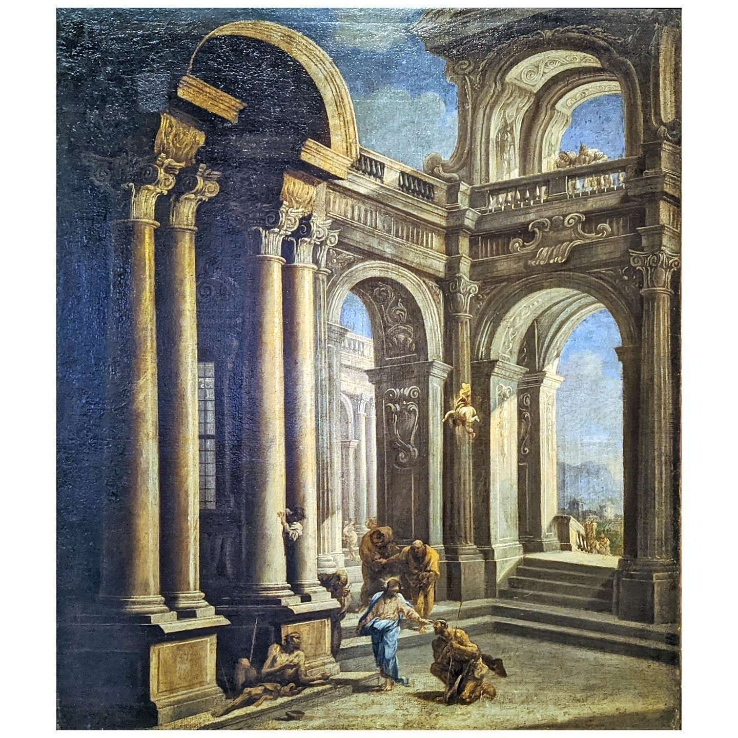  Sebastiano Ricci. Guarigione del cieco. 1710. Kramskoy Museum Voronezh