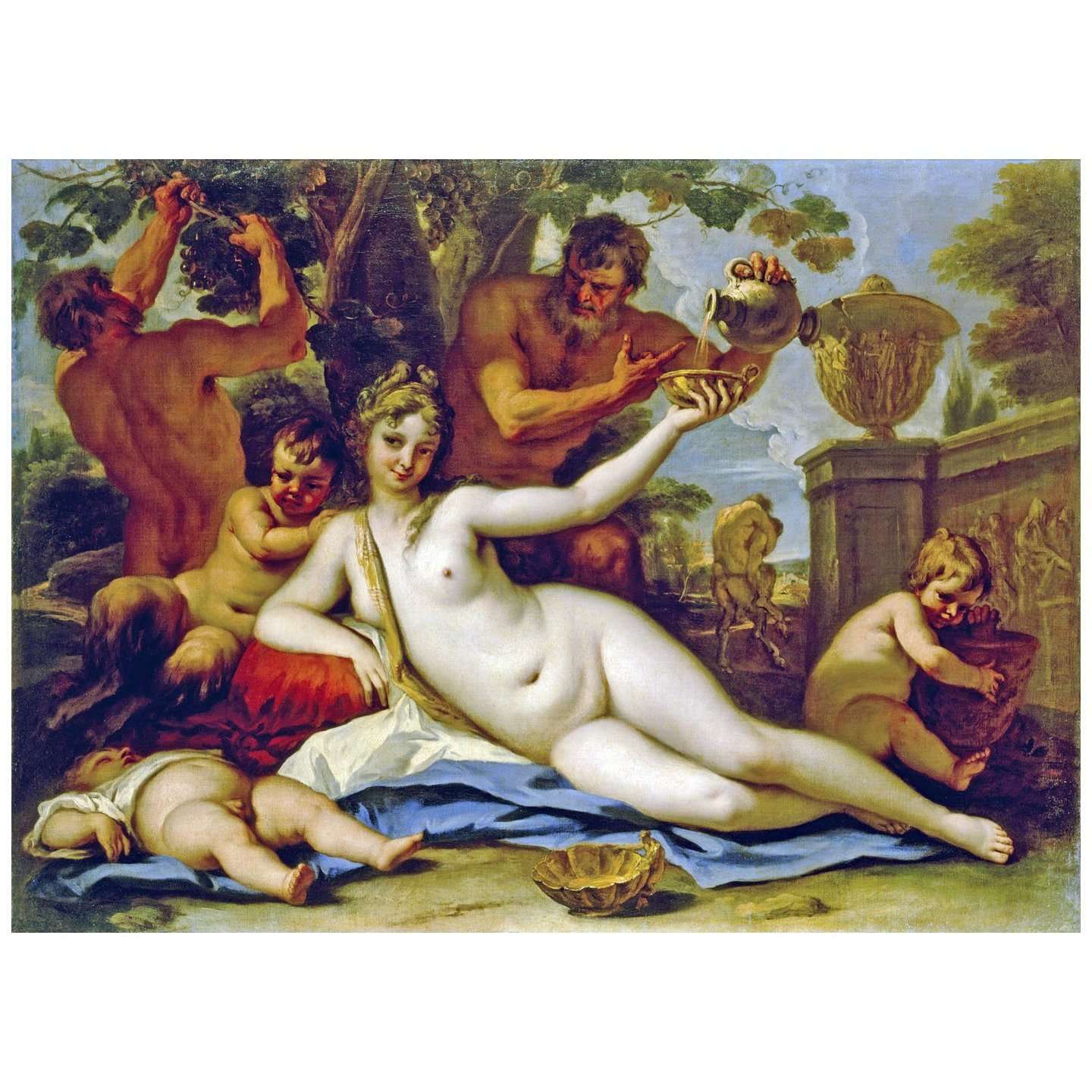  Sebastiano Ricci. Baccante e Satiri. 1713. Hermitage Museum
