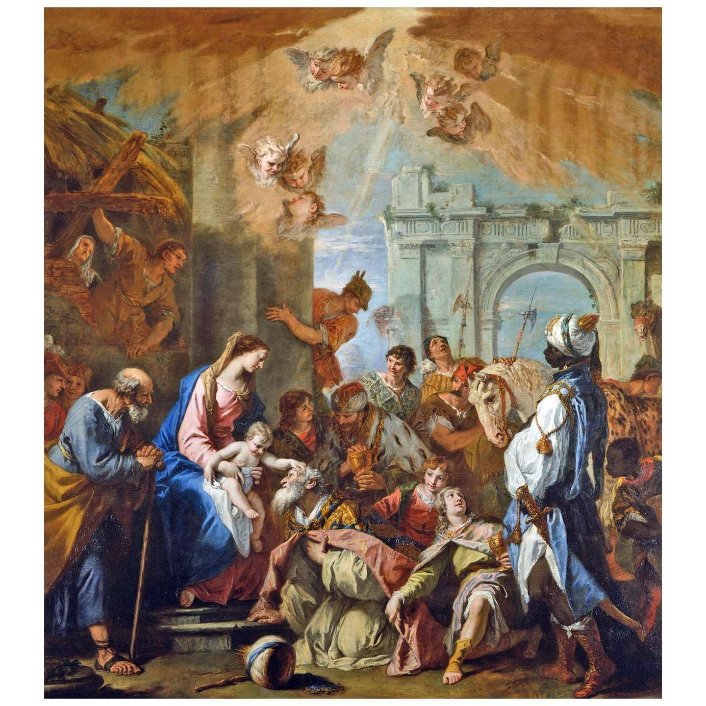  Sebastiano Ricci. Adorazione dei Magi. 1724. Royal collection London