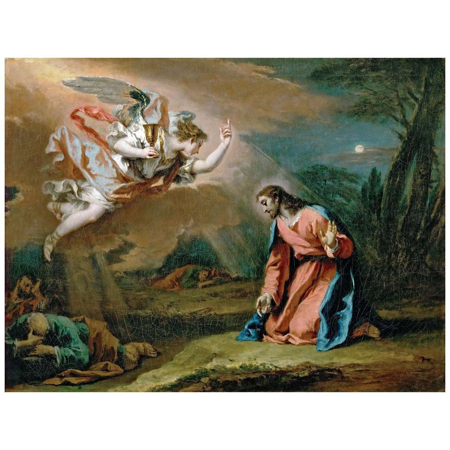 Sebastiano Ricci. Cristo nel Monte degli Ulivi. 1730. KHM Wien
