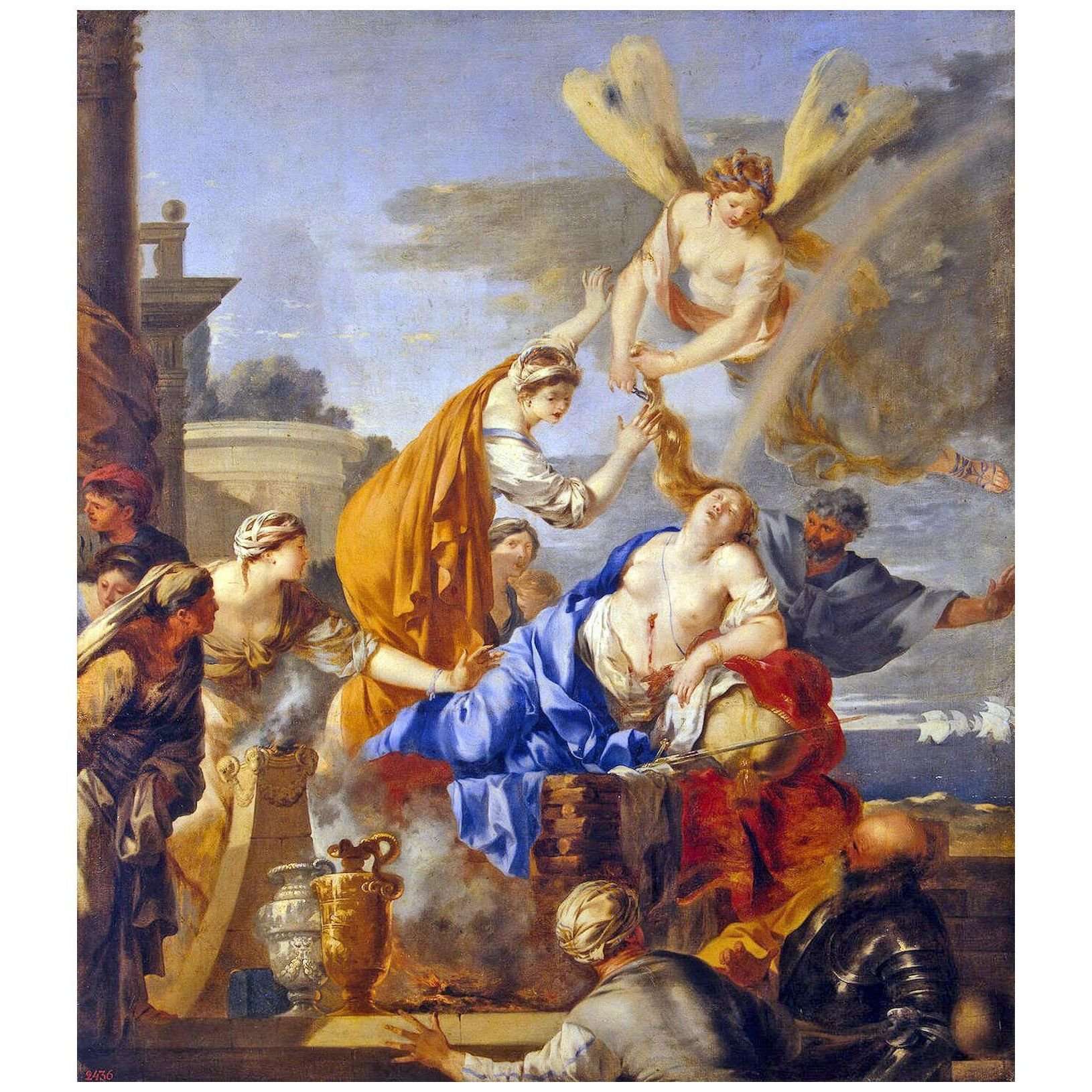  Sebastien Bourdon. La mort de Didon. 1637-1640. Hermitage St Petersburg