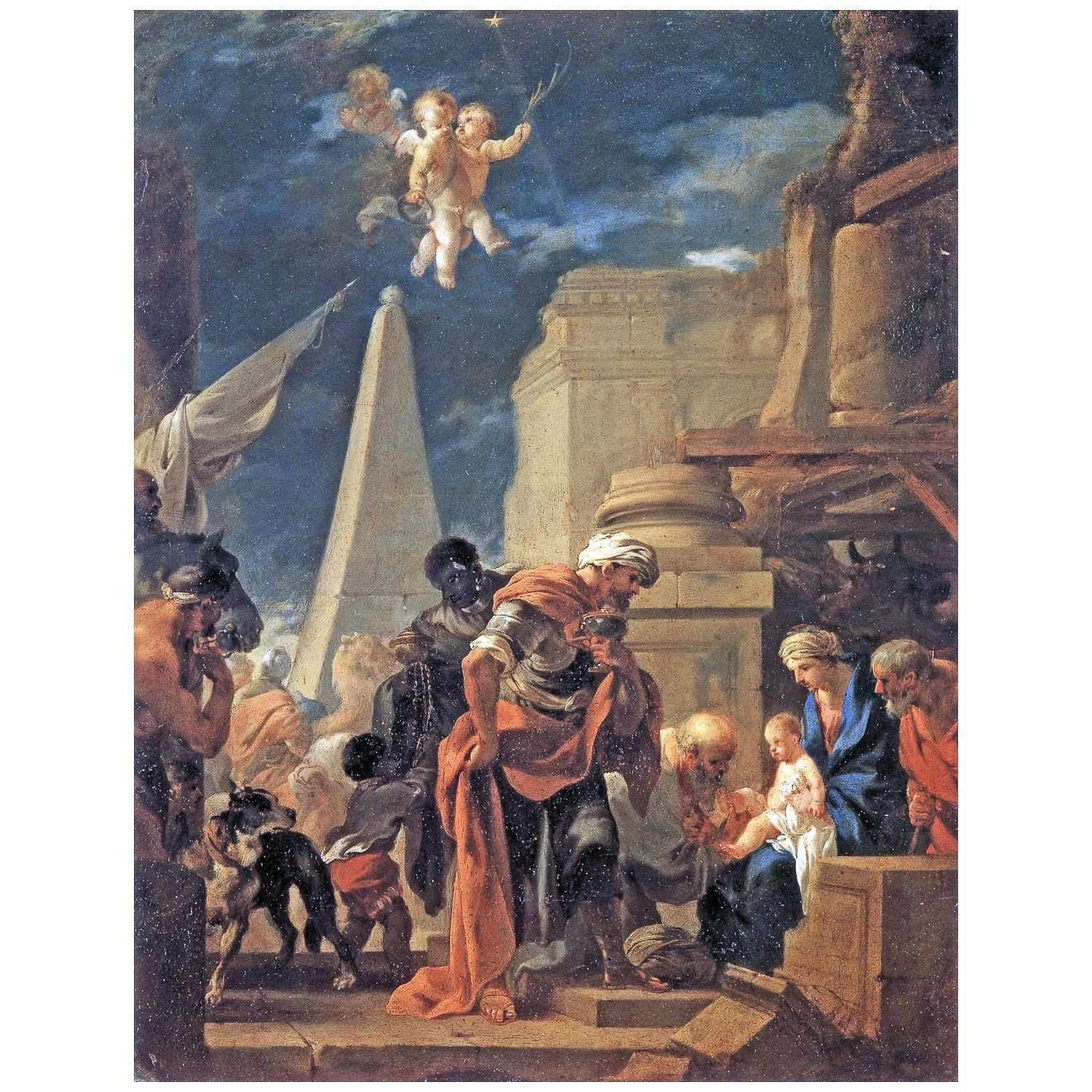  Sebastien Bourdon. Adoration des Mages. 1642. Bildergalerie Sanssouci. Potsdam