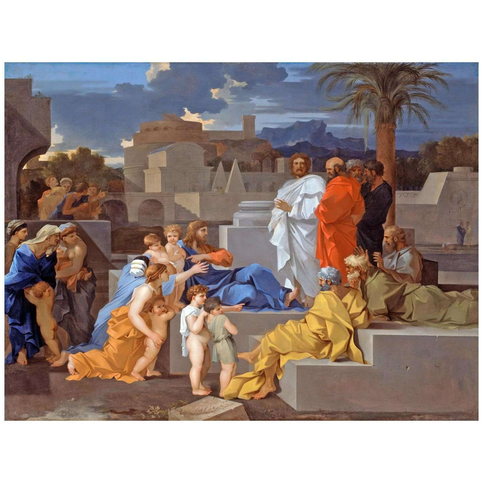  Sebastien Bourdon. Christ recevant les Enfants. 1655. Art Institute of Chicago