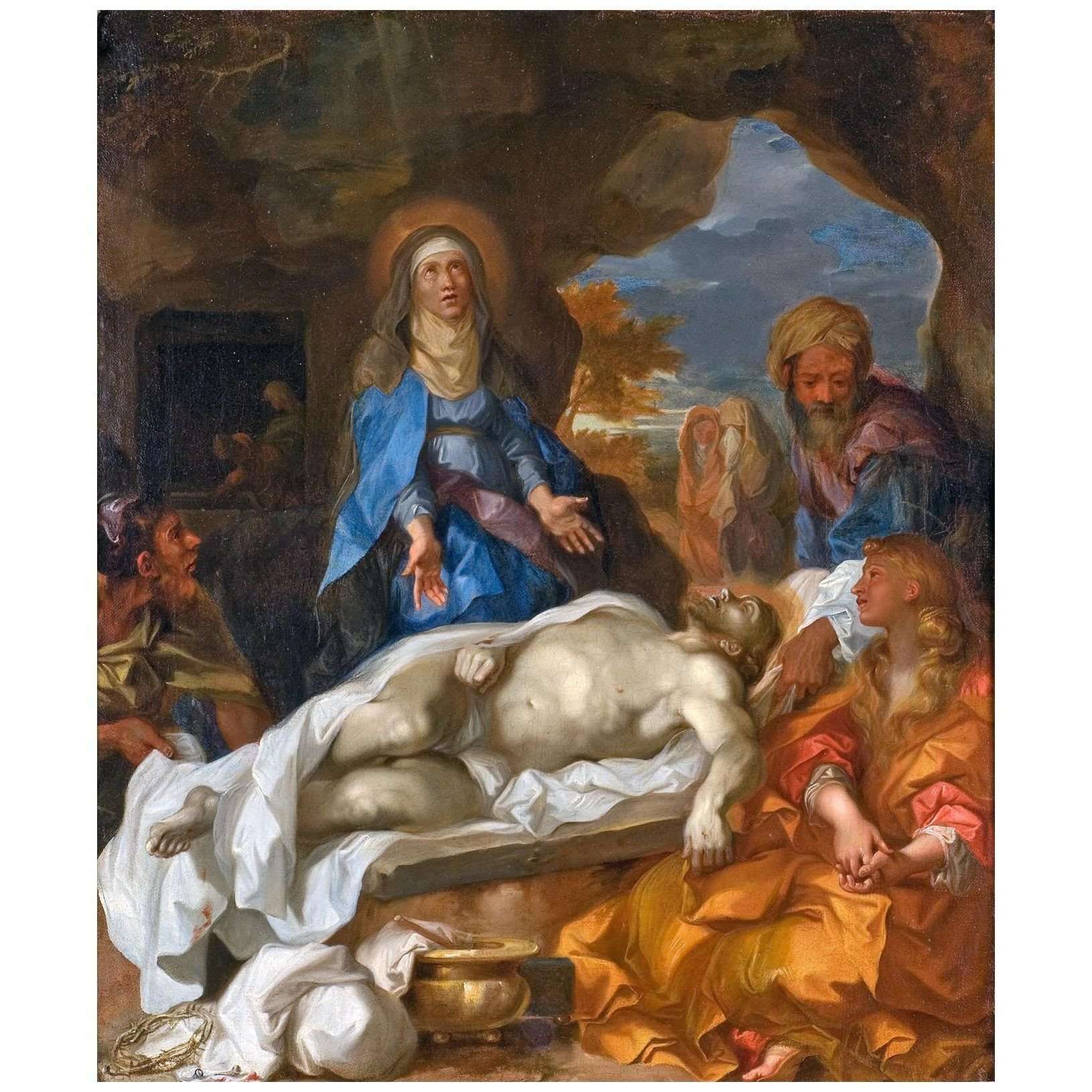  Sebastien Bourdon. La deploration du Christ. 1665-1671. Musee Fabre Montpellier
