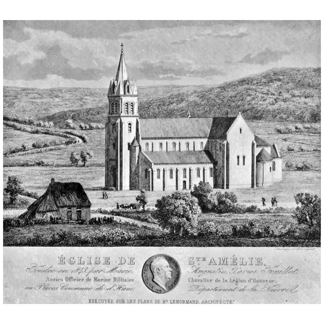  Charles-Fran?ois Daubigny. Eglise de St. Amelie. 1843. Biblioth?que Nationale, Paris