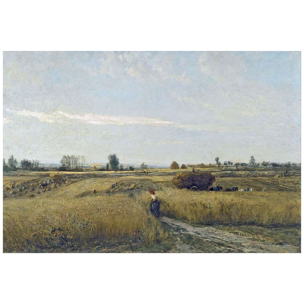  Charles-Fran?ois Daubigny. Moisson. 1851. Musee dOrsay, Paris