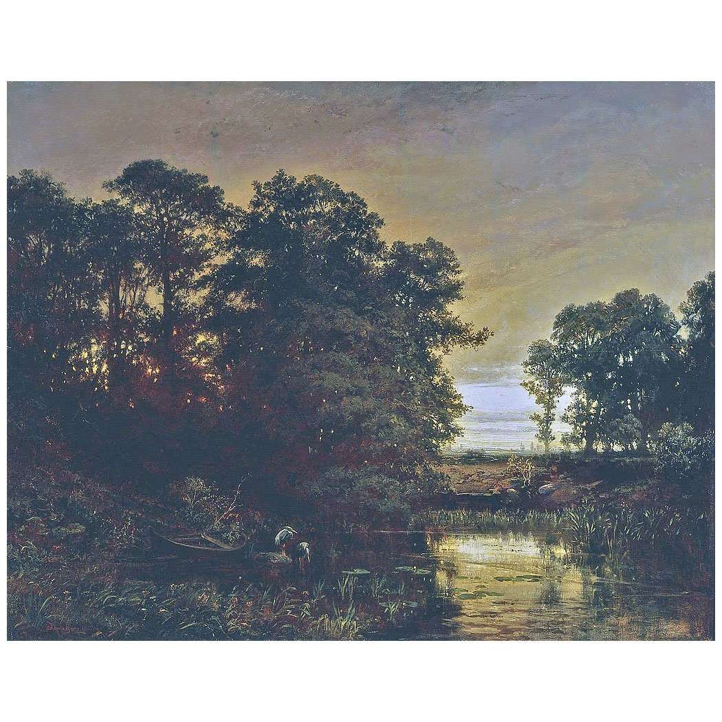  Charles-Fran?ois Daubigny. Paysage au marais. 1861. National Museum, Warsaw