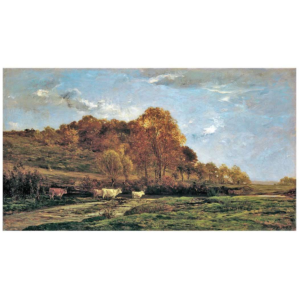  Charles-Fran?ois Daubigny. Paysage forestier. 1867. Belvedere, Wien