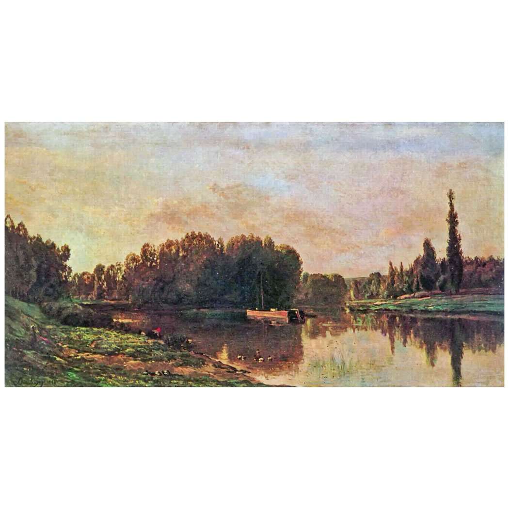  Charles-Fran?ois Daubigny. La confluence de la Seine et de lOise. 1867. MUSBA, Bordeaux