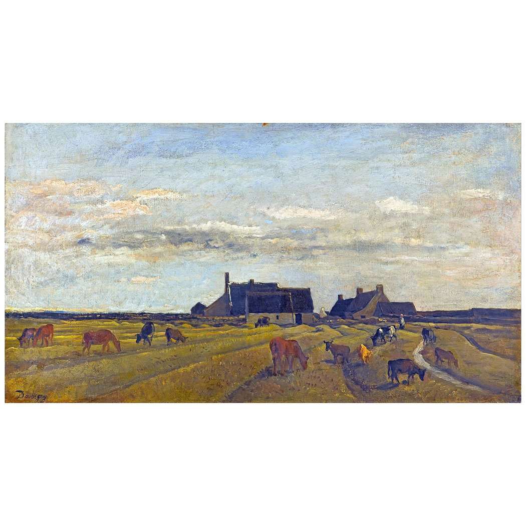  Charles-Fran?ois Daubigny. Ferme en Brittany. 1868. Kunstmuseum Den Haag