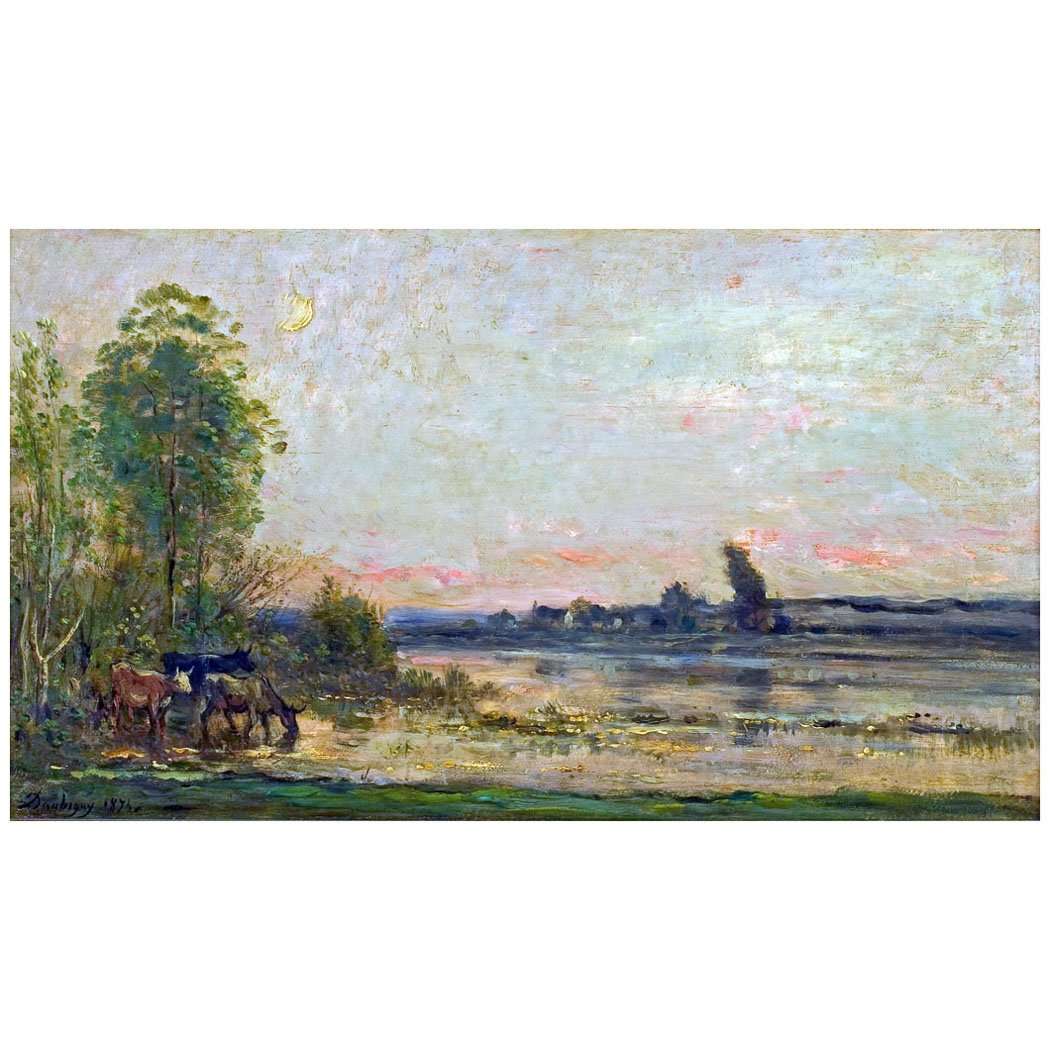  Charles-Fran?ois Daubigny. Vue de lOise. 1874. Rijksmuseum, Amsterdam