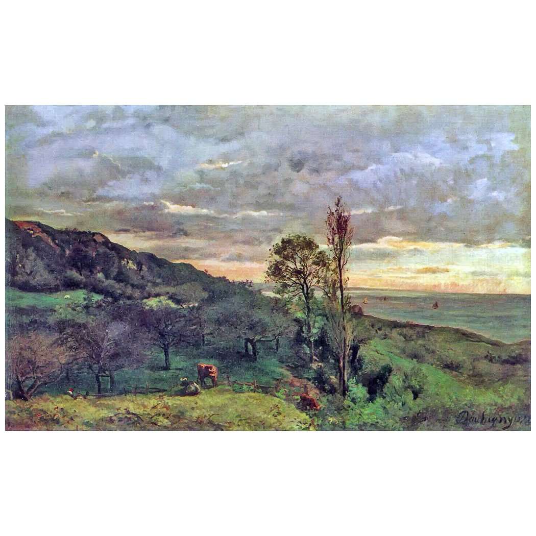  Charles-Fran?ois Daubigny. Quartier De Villerville. 1876. Fine Arts Museum, Budapest