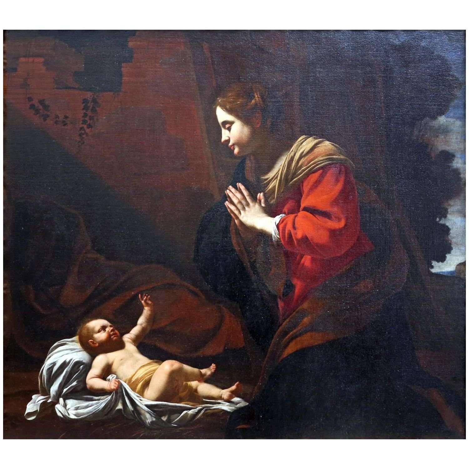  Simon Vouet. Marie adore l'enfant J?sus. 1623. Boijmans van Beuningen Rotterdam