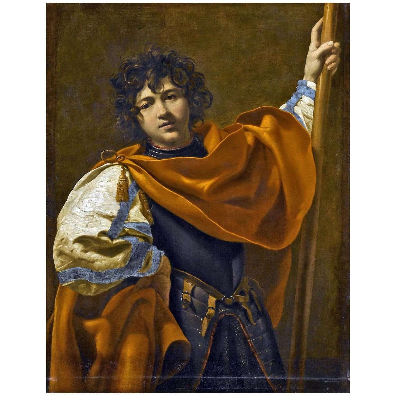  Simon Vouet. Jeunne homme en armure. 1625-1627. Musee du Louvre