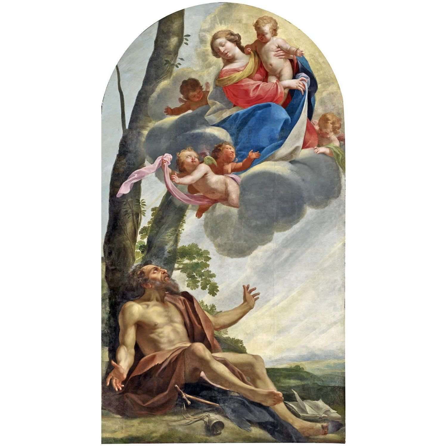 Simon Vouet. Apparition de la Vierge. 1630. Centre de conservation du Qu?bec