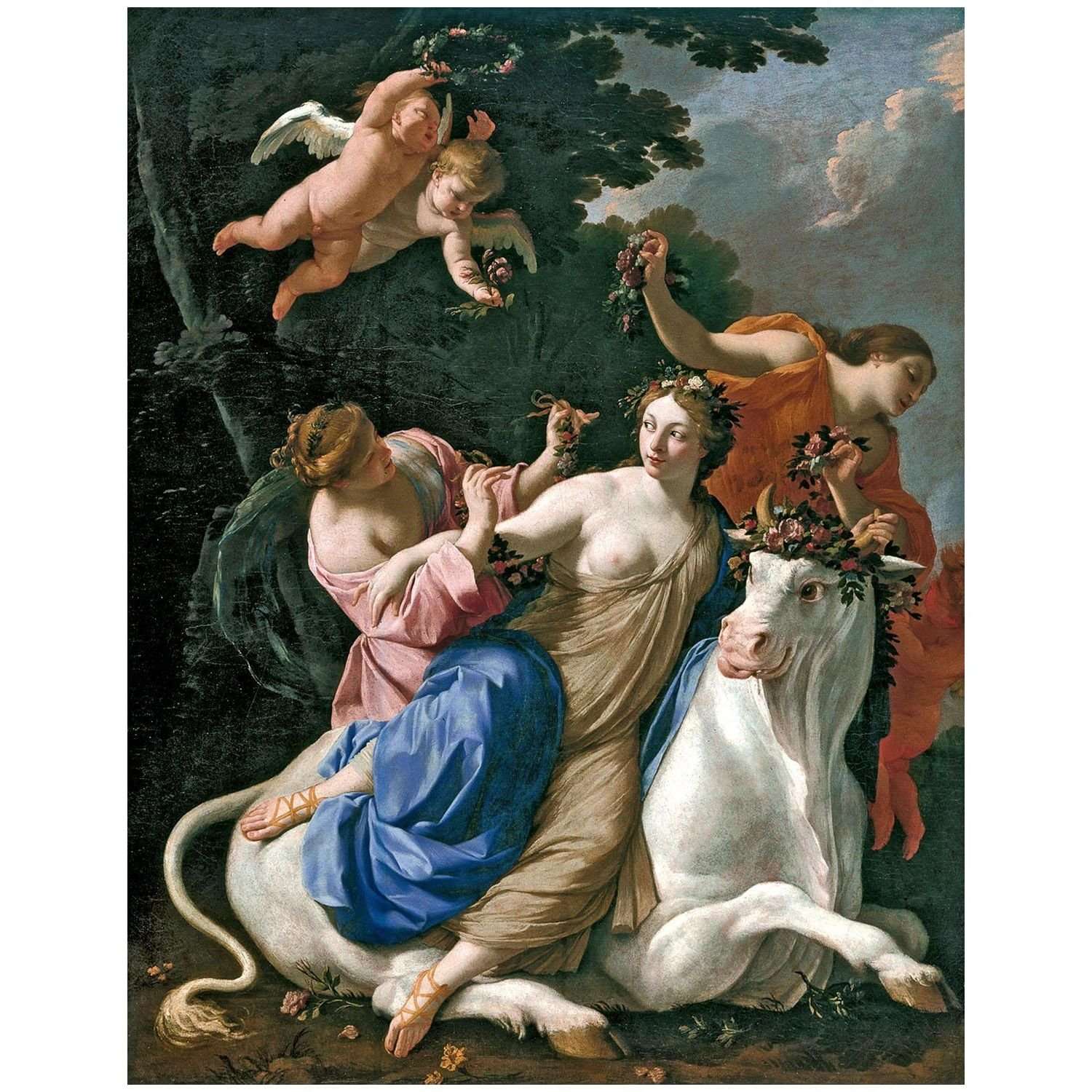  Simon Vouet. Le viol d'Europe. 1640. Museo Thyssen-Bornemisza Madrid