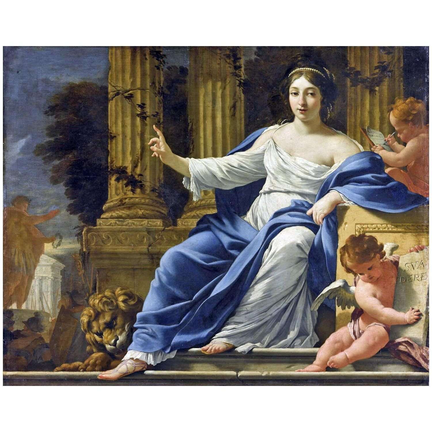  Simon Vouet. Polymnie, muse de l'?loquence. 1645. Musee du Louvre