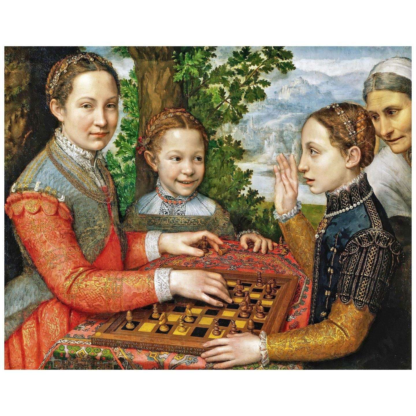  Sofonisba Anguissola. Il gioco degli scacchi. 1555. Muzeum Narodowe w Poznaniu