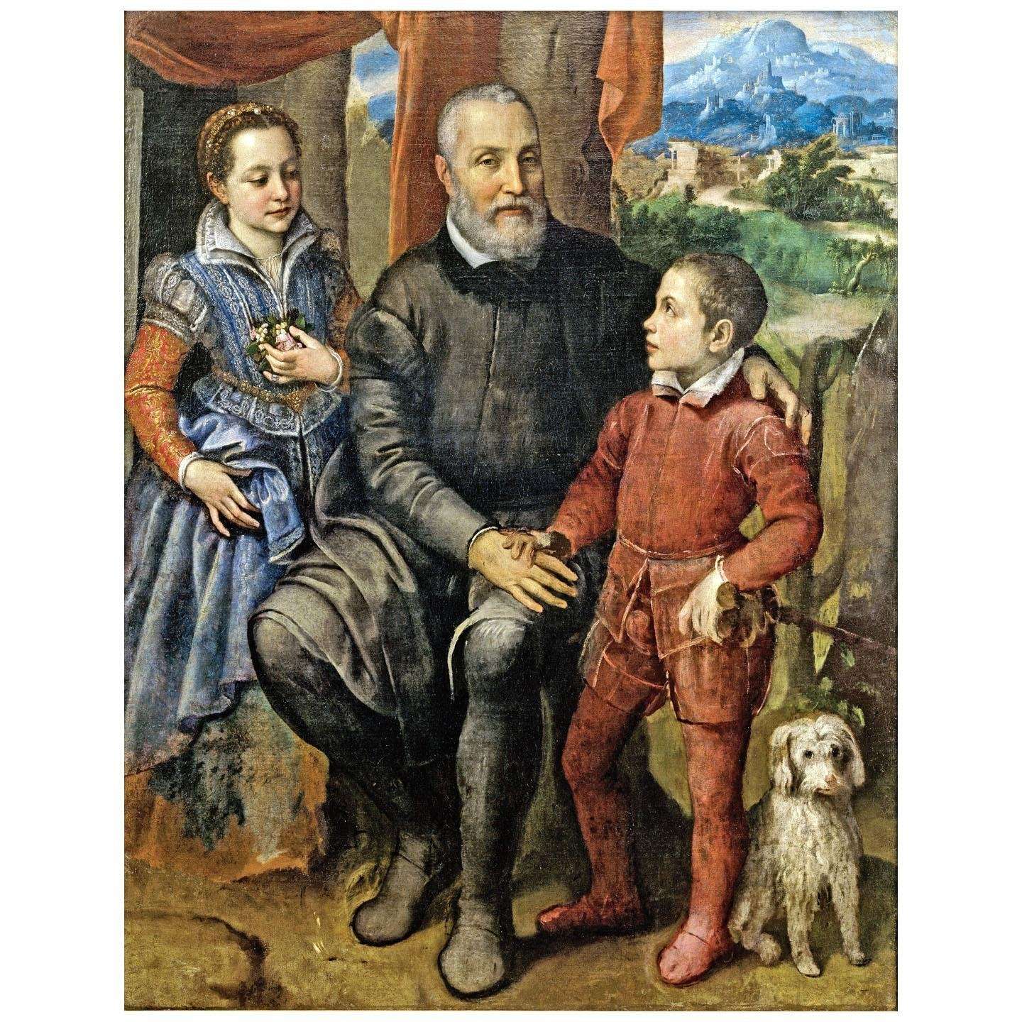  Sofonisba Anguissola. Ritratto di padre, fratello e sorella. 1559. Nivaagaard Museum