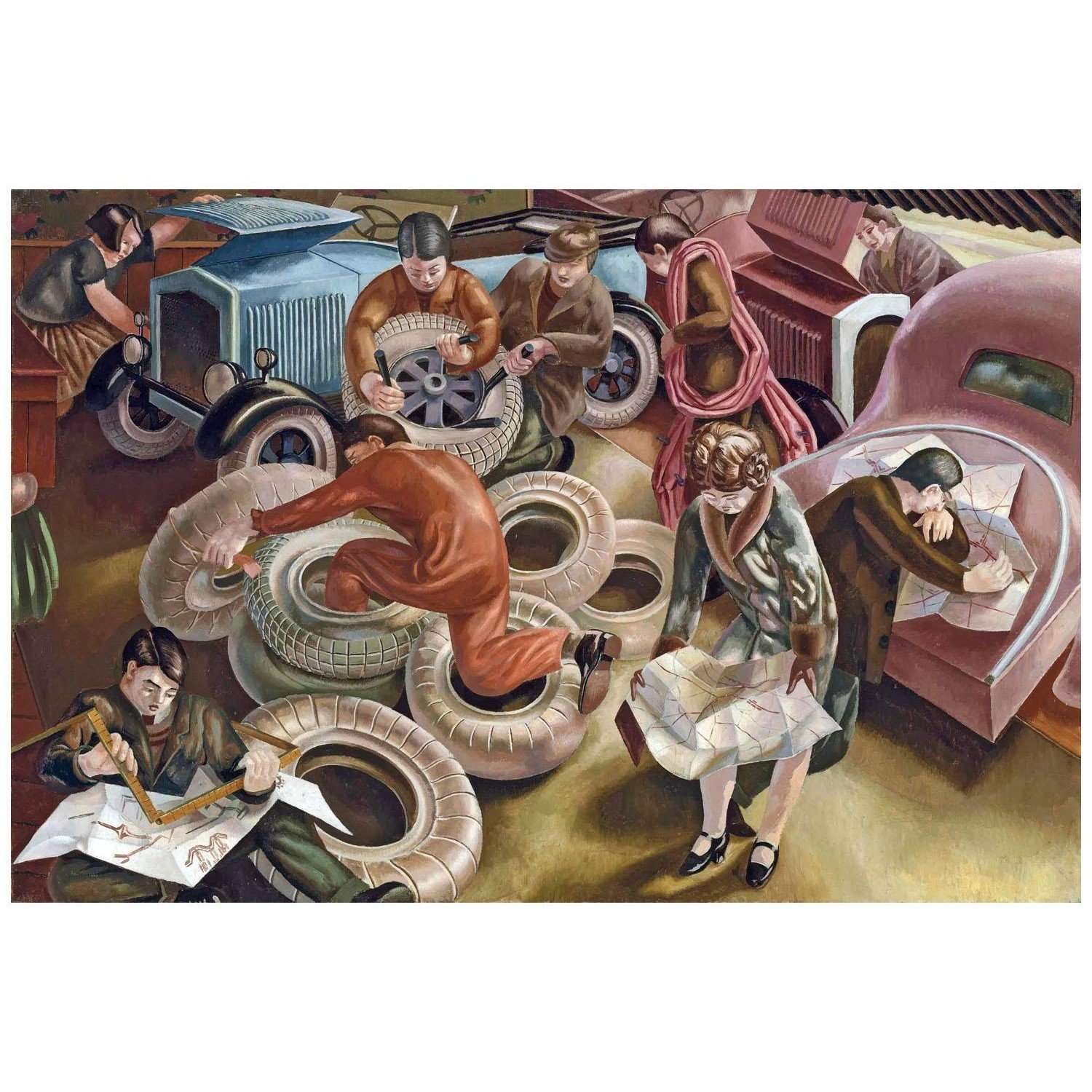  Stanley Spencer. The Garage. 1929. Art Gallery Helen Spencer