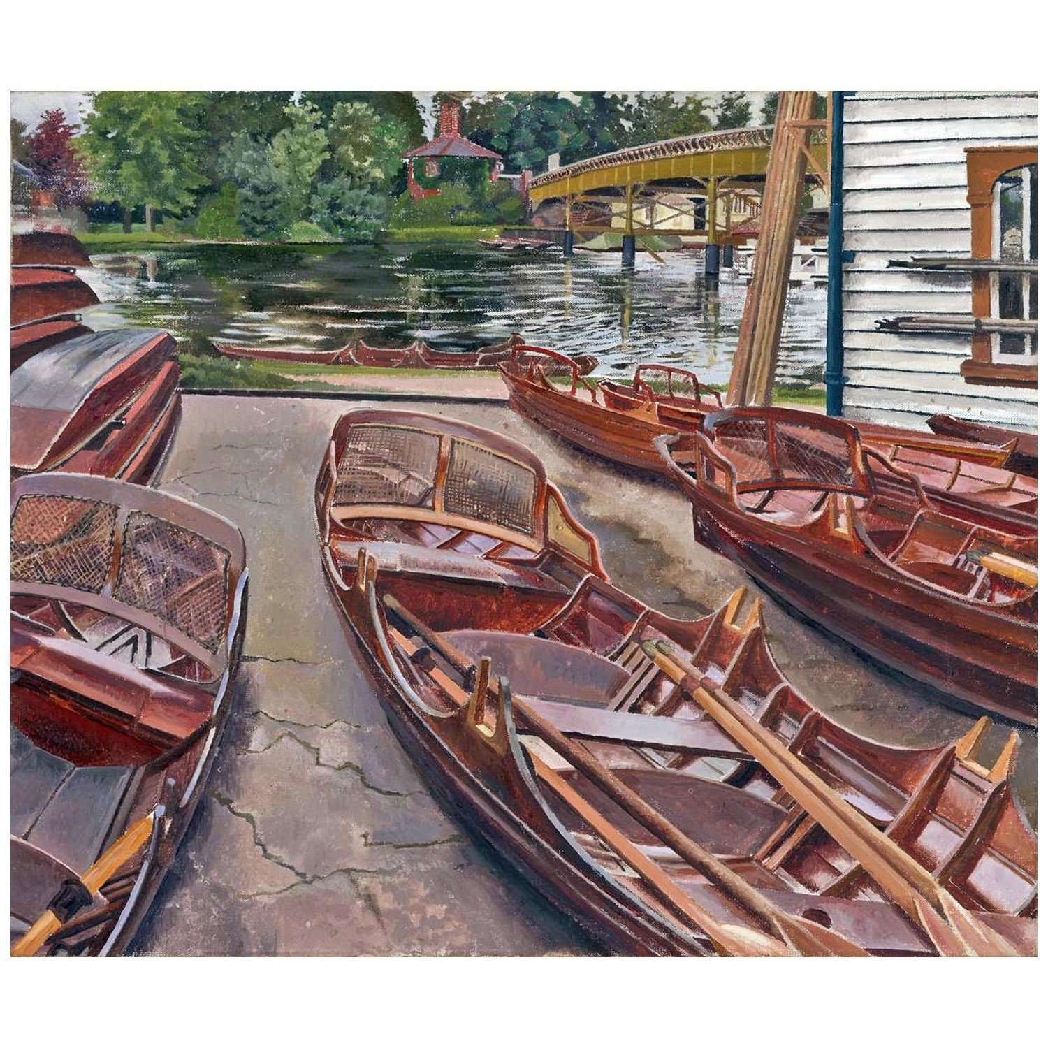  Stanley Spencer. Turks Boatyard Cookham. 1931. Tate Britain