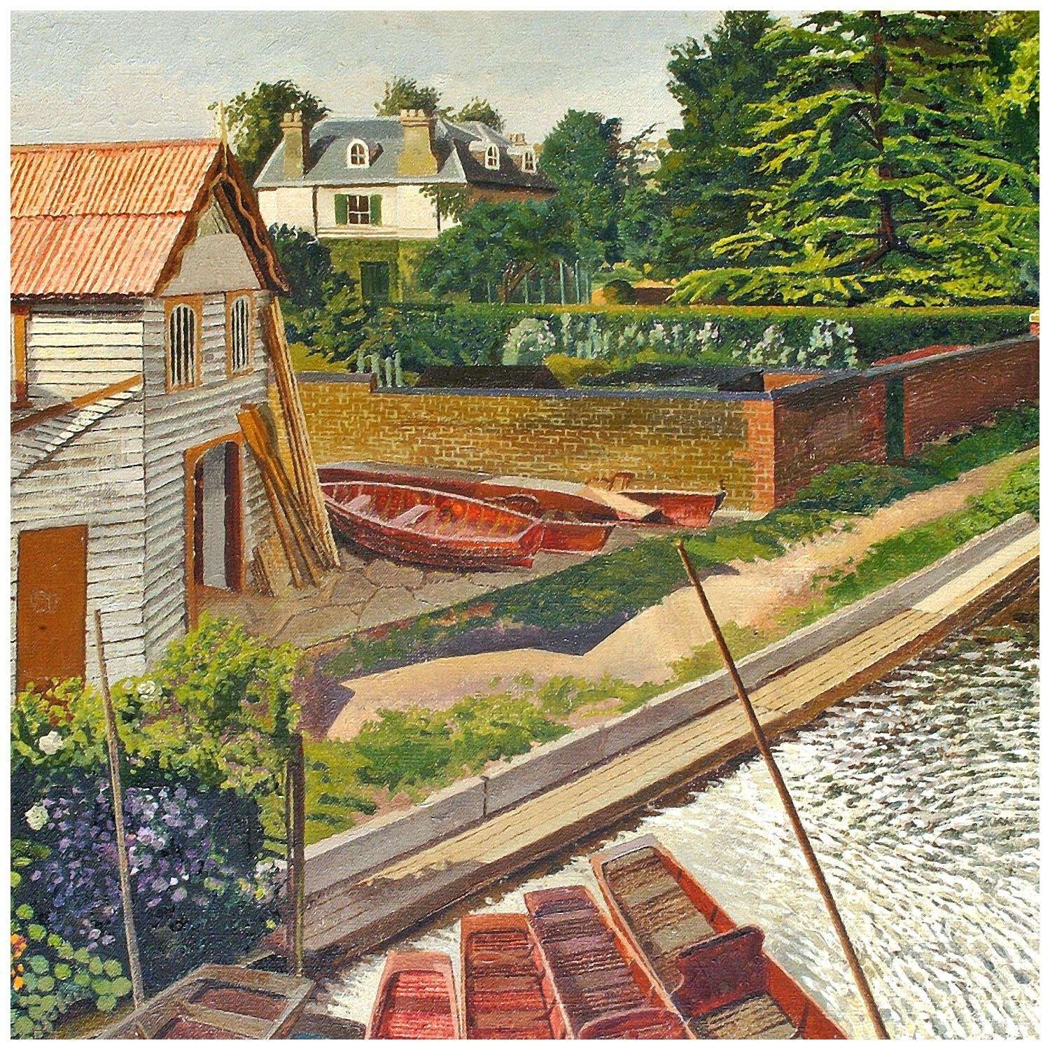  Stanley Spencer. View from Cookham Bridge. 1936. Stanley Spencer Gallery