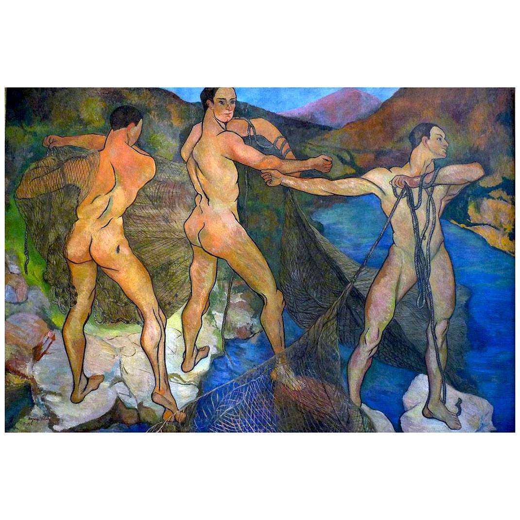  Suzanne Valadon. La Lancement du filet. 1914. Musee des Beaux Arts de Nancy