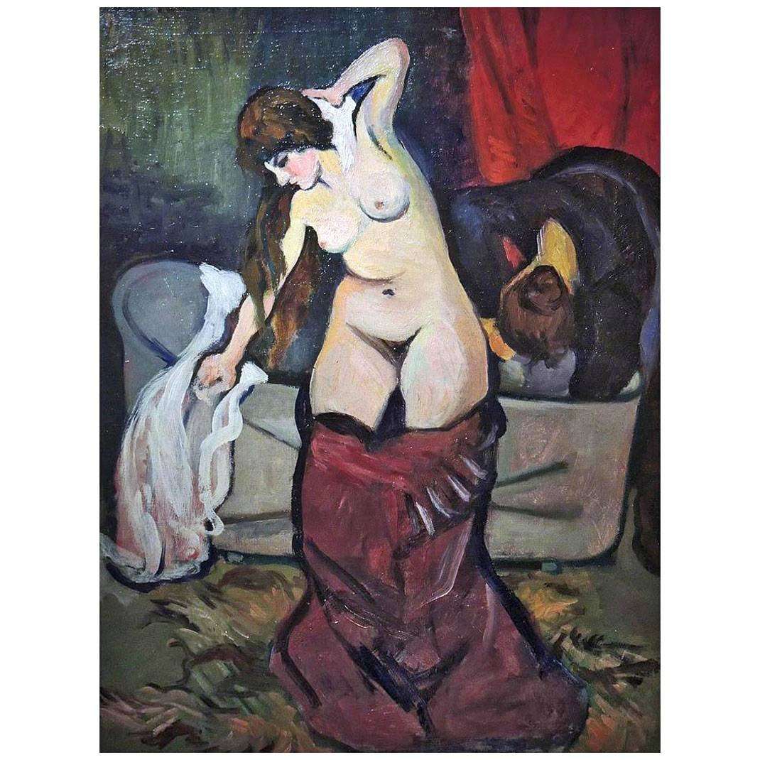  Suzanne Valadon. Jeune fille au bain. 1919. Musee de Montmartre, Paris