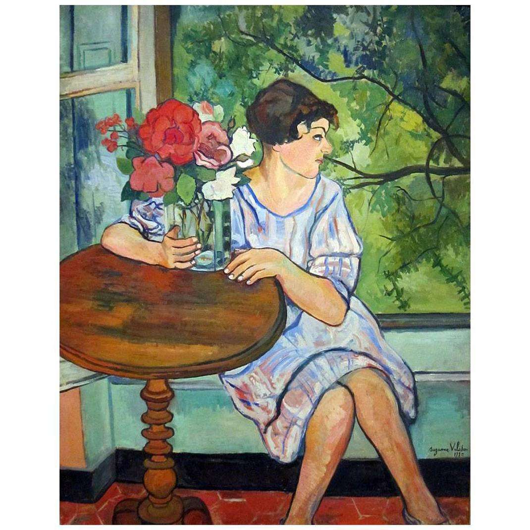  Suzanne Valadon. Jeune fille devant une fenetre. 1930. San Diego Museum of Art