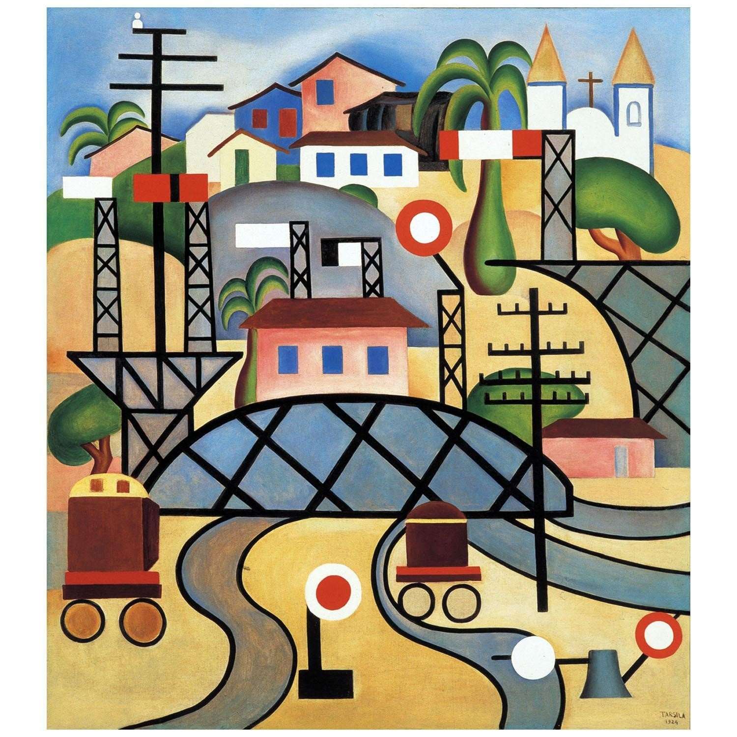   Tarsila do Amaral. Ferrovia Brazil. 1924. MAC USP Sao Paolo