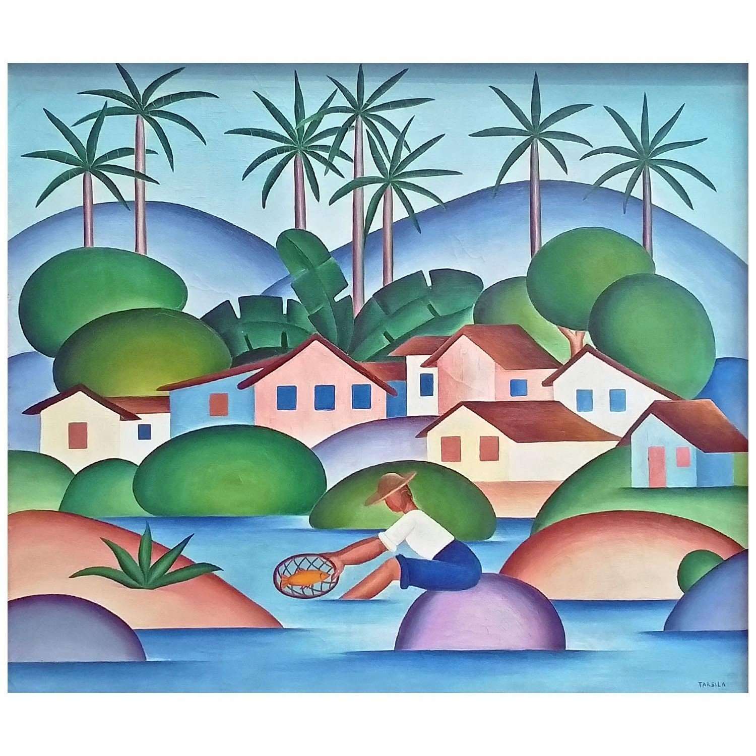   Tarsila do Amaral. Pescador. 1925. Museu Hermitage