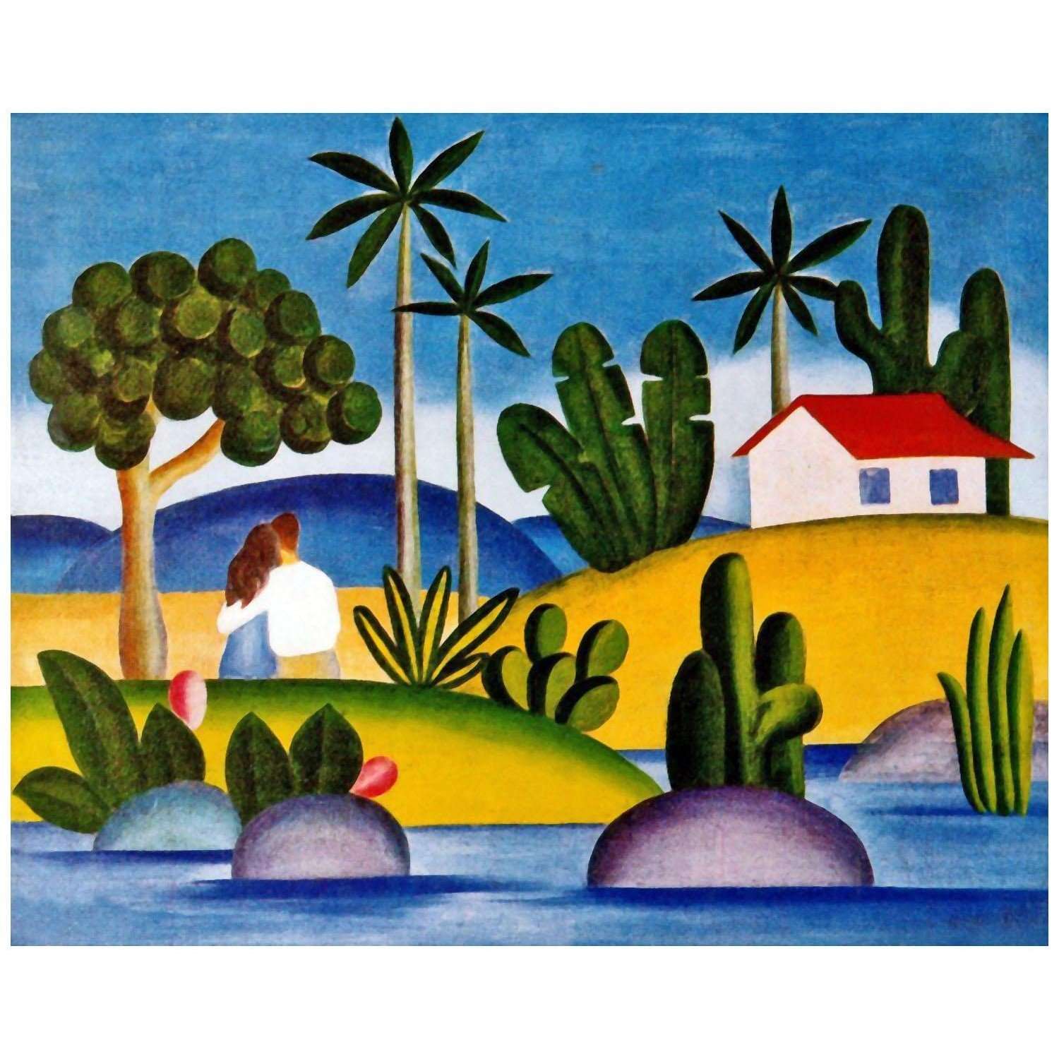   Tarsila do Amaral. Idilio. 1929. MoMA New York