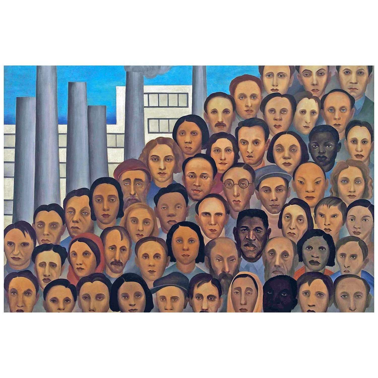   Tarsila do Amaral. Operarios. 1933. MoMA New York