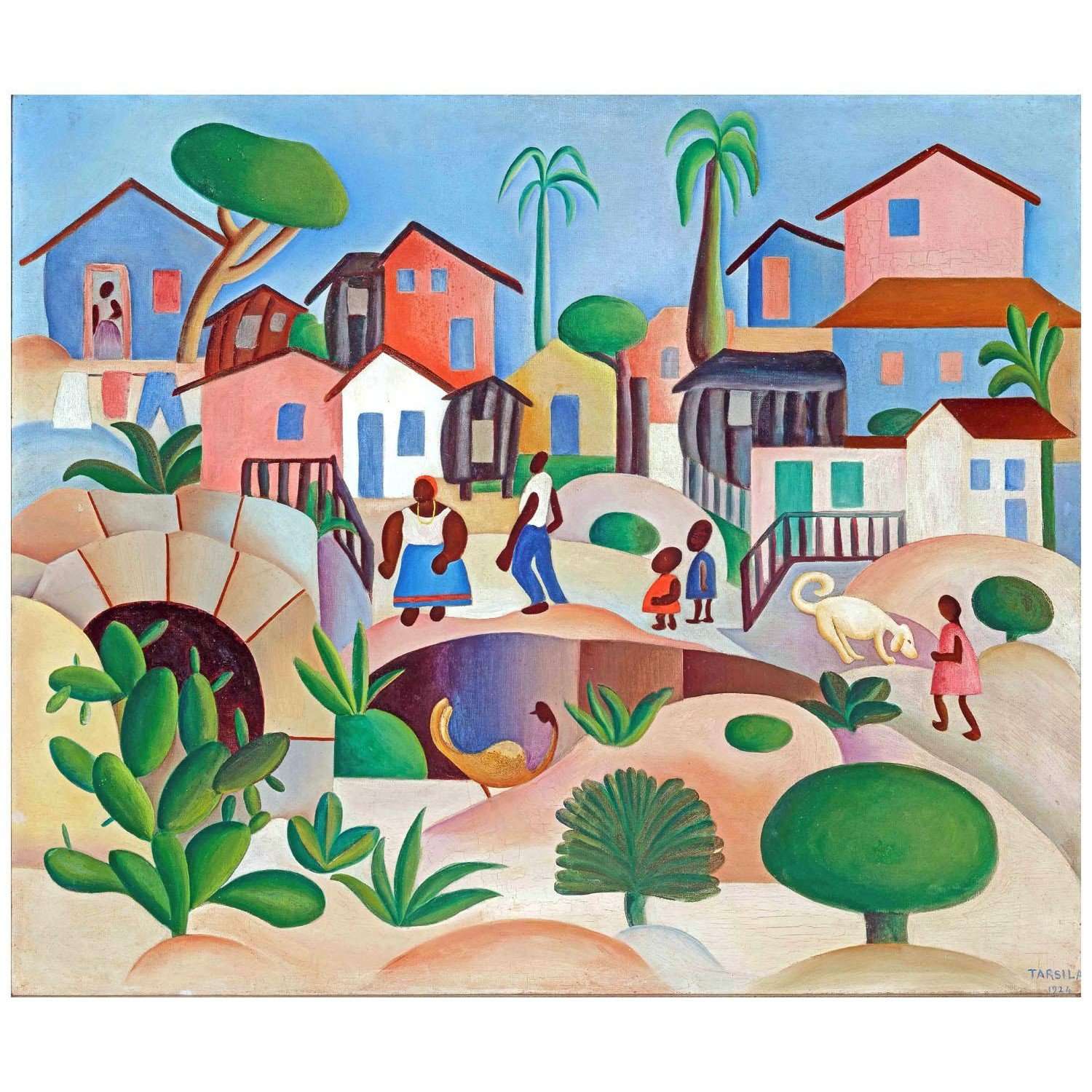   Tarsila do Amaral. Morro da favela. 1945. MAM Sao Paolo