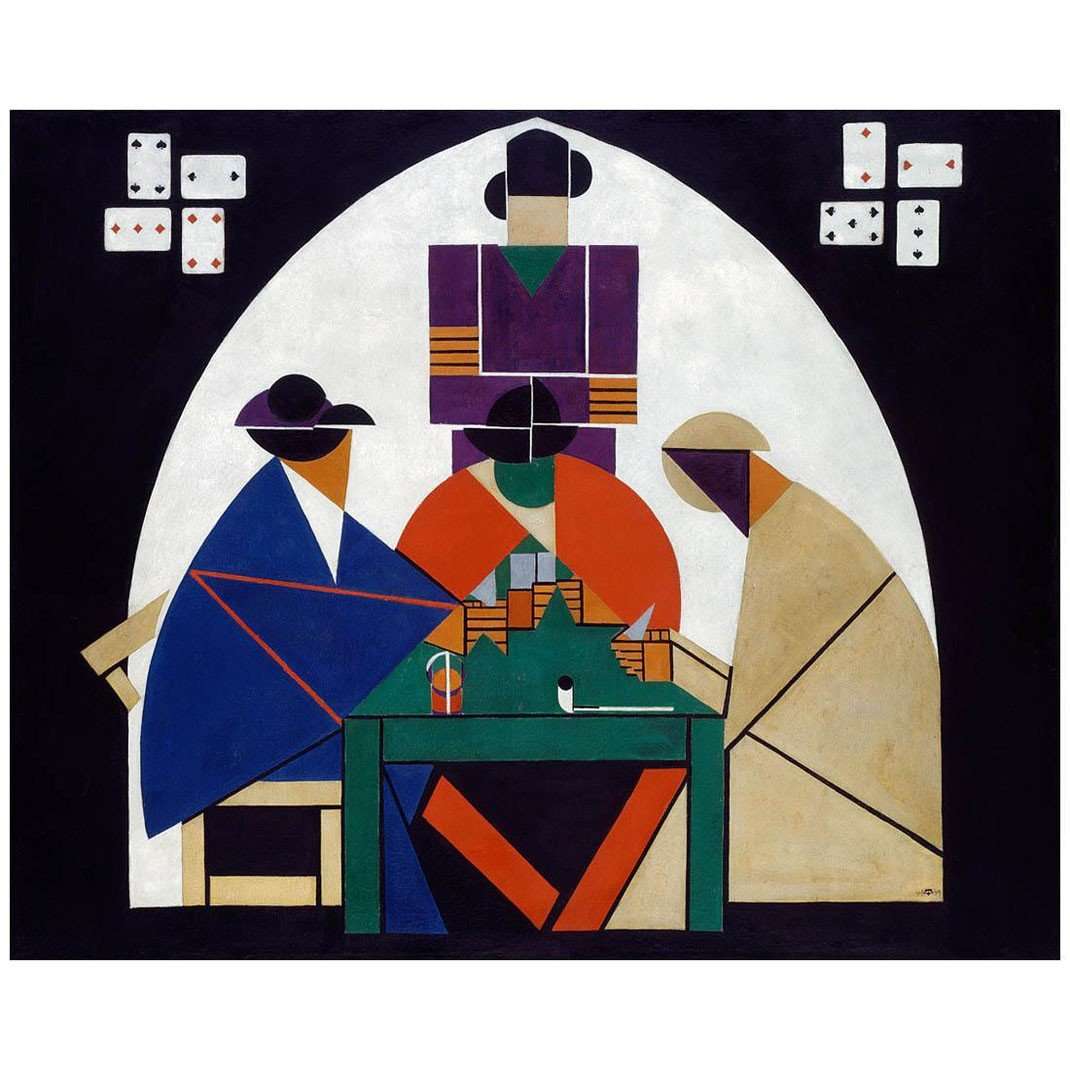   Theo van Doesburg. Card Players. 1916-1918