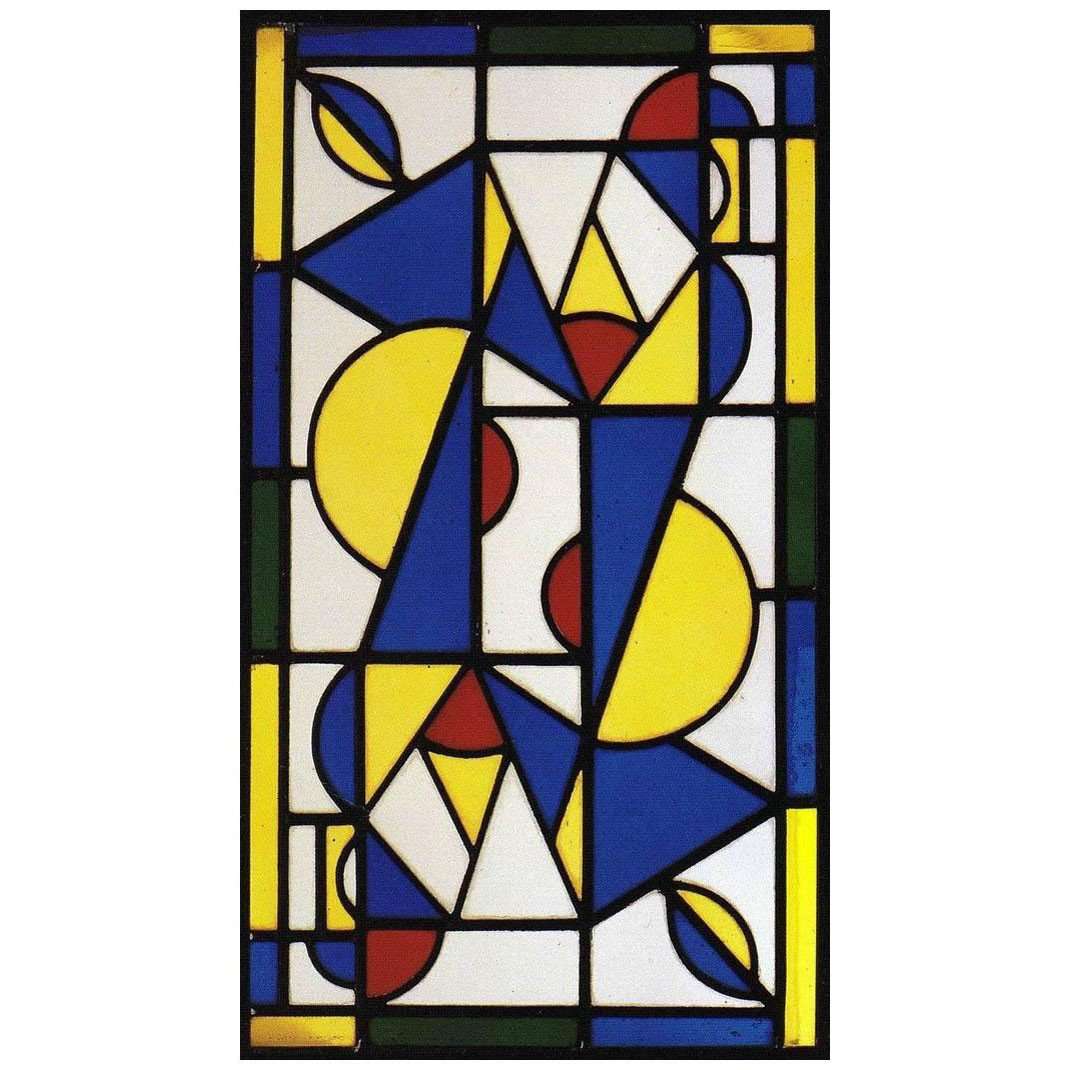   Theo van Doesburg. Dance I. Stained glass. 1919