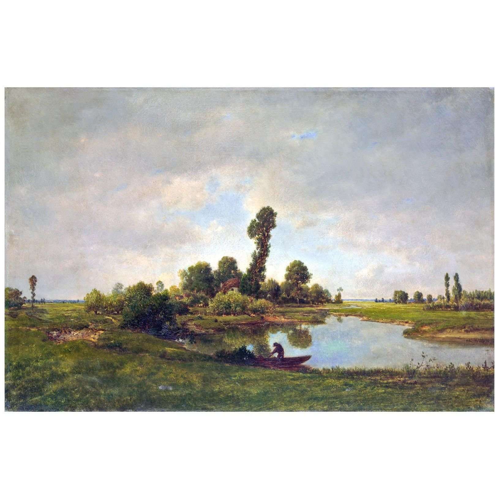  Theodore Rousseau. Paysage fluvial. 1855. Metropolitan Museum NY