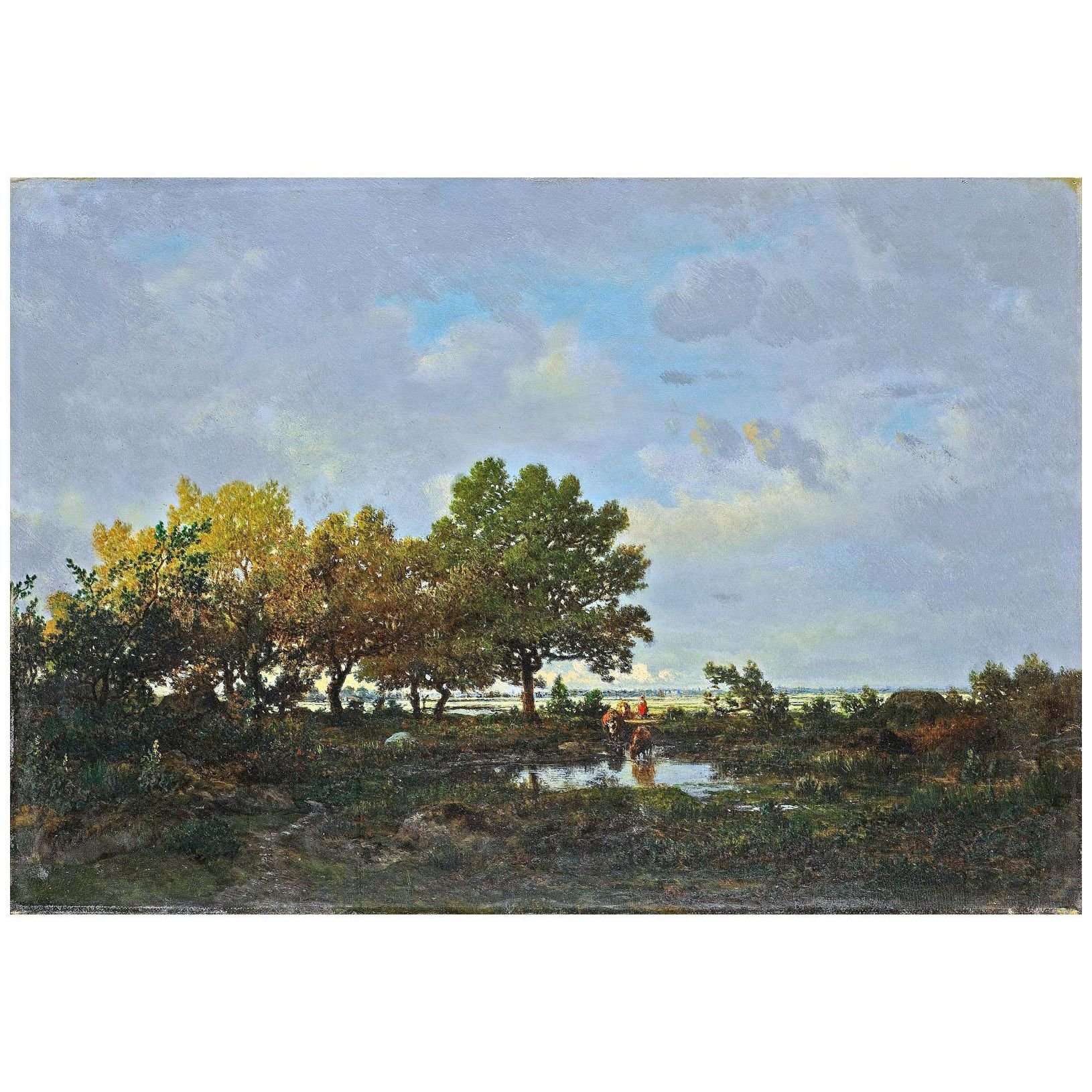  Theodore Rousseau. La Mare. 1855. Metropolitan Museum NY