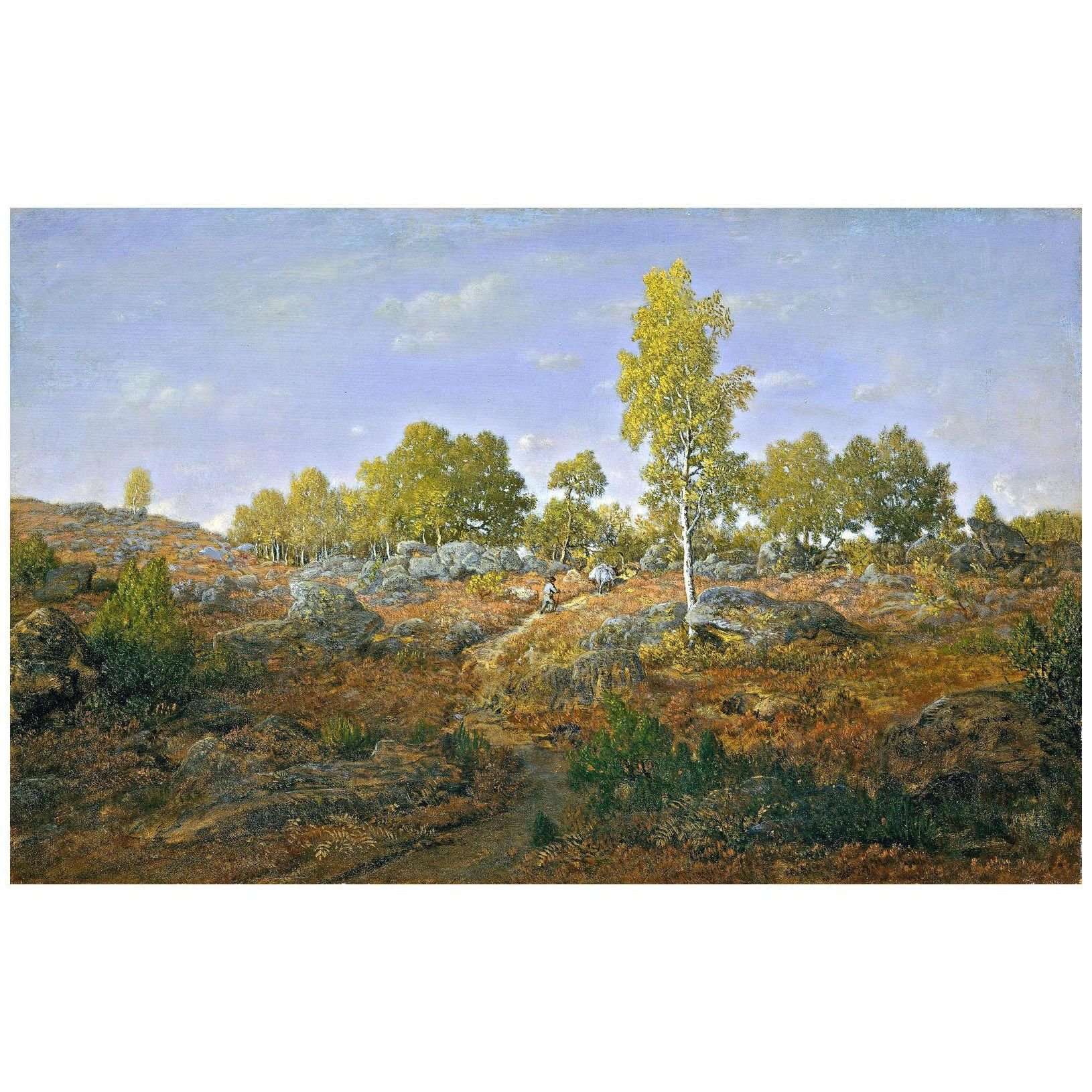  Theodore Rousseau. Chemin parmi les rochers. 1861. Metropolitan Museum NY