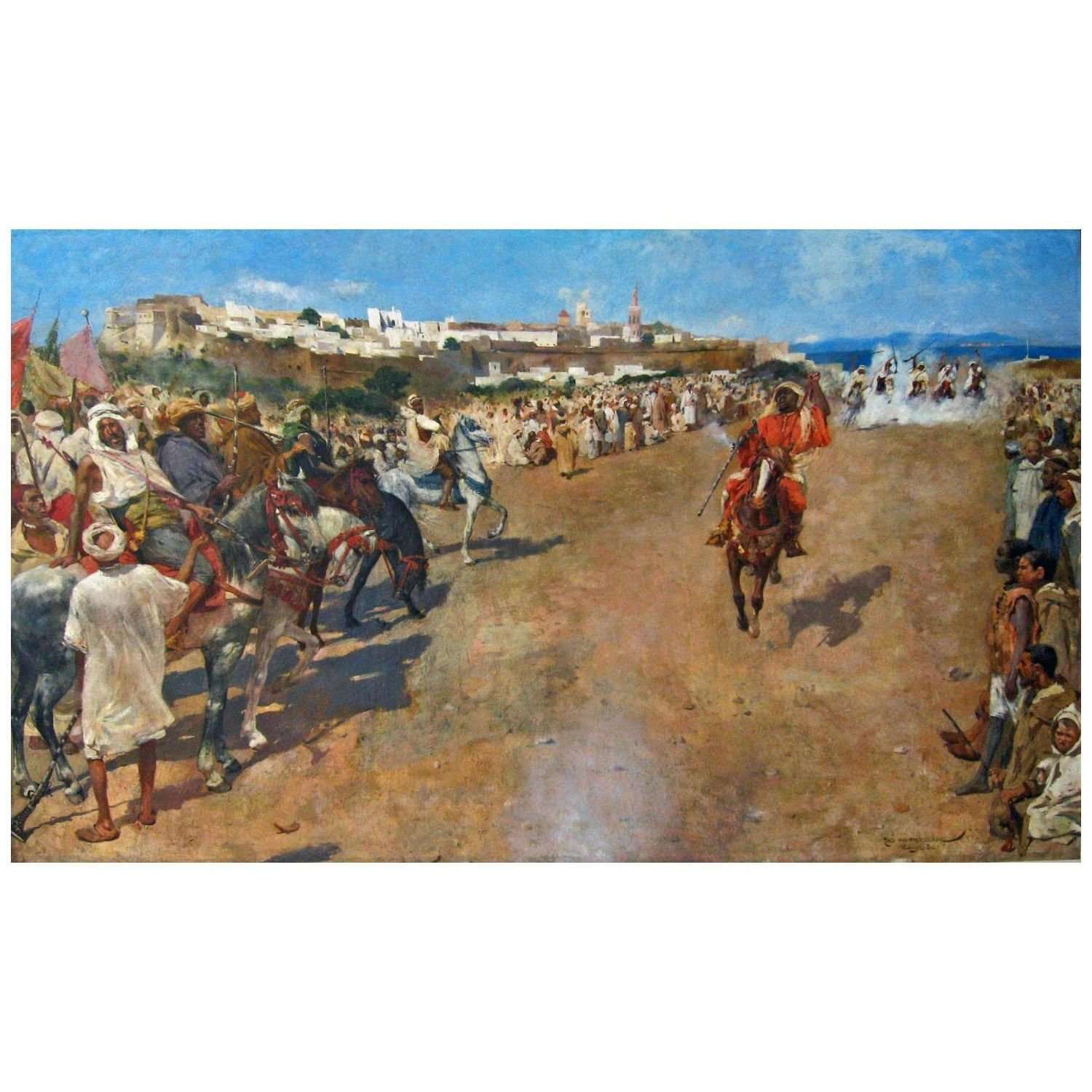   Theo van Rysselberghe. Arabe Fantasia. 1884. KMSKB Brussels