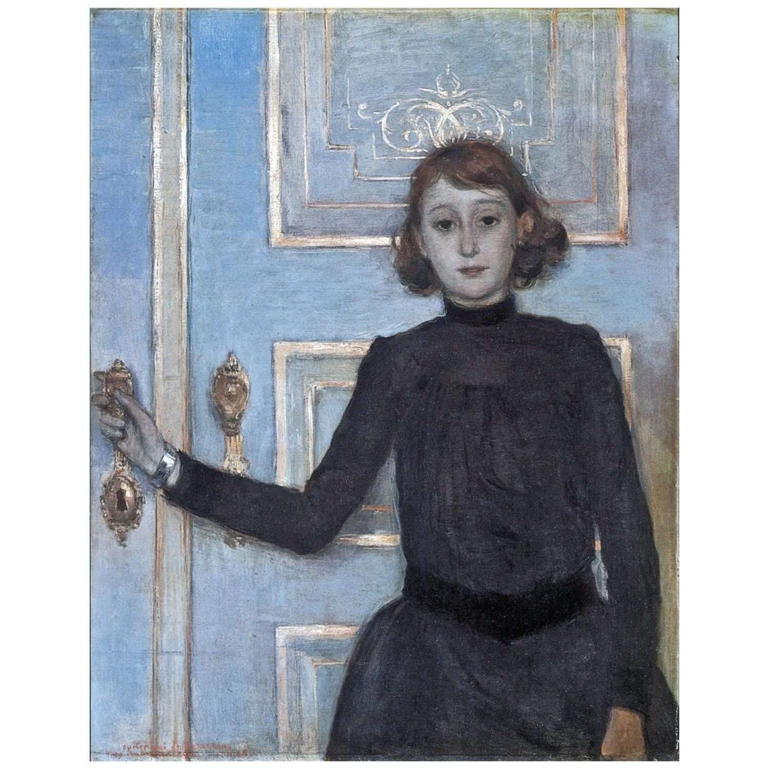   Theo van Rysselberghe. Portrait de Marguerite Van Mons. 1886. MSK Ghent
