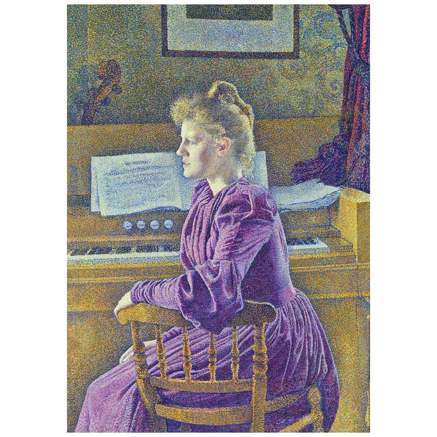  Theo van Rysselberghe. Maria Sethe (Van de Velde). 1891. KMSKA Antwerpen